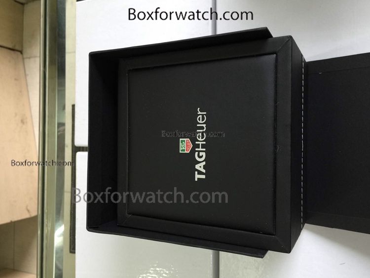 Fake Tag Heuer Black Leather Watch Box / Red Inner / Copy Boxes